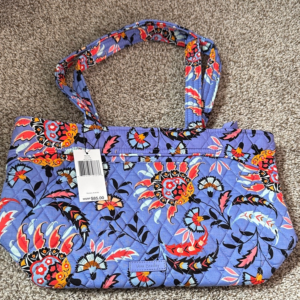 Vera Bradley Mural Garden Mandy tote bag NWT